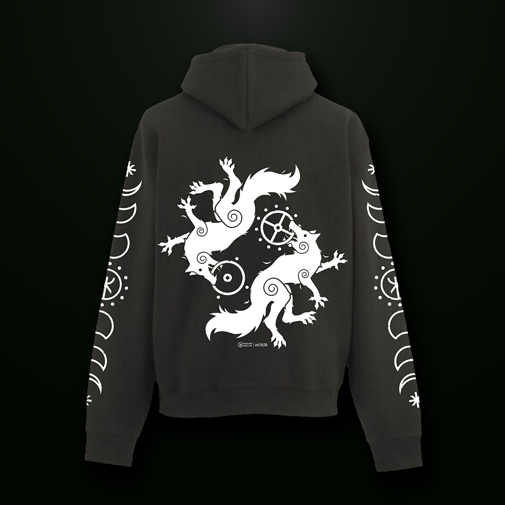 Skoll & Hati Hoodie • By Midgard Dweller